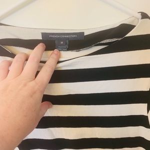 French Connection striped Boatneck T-shirt